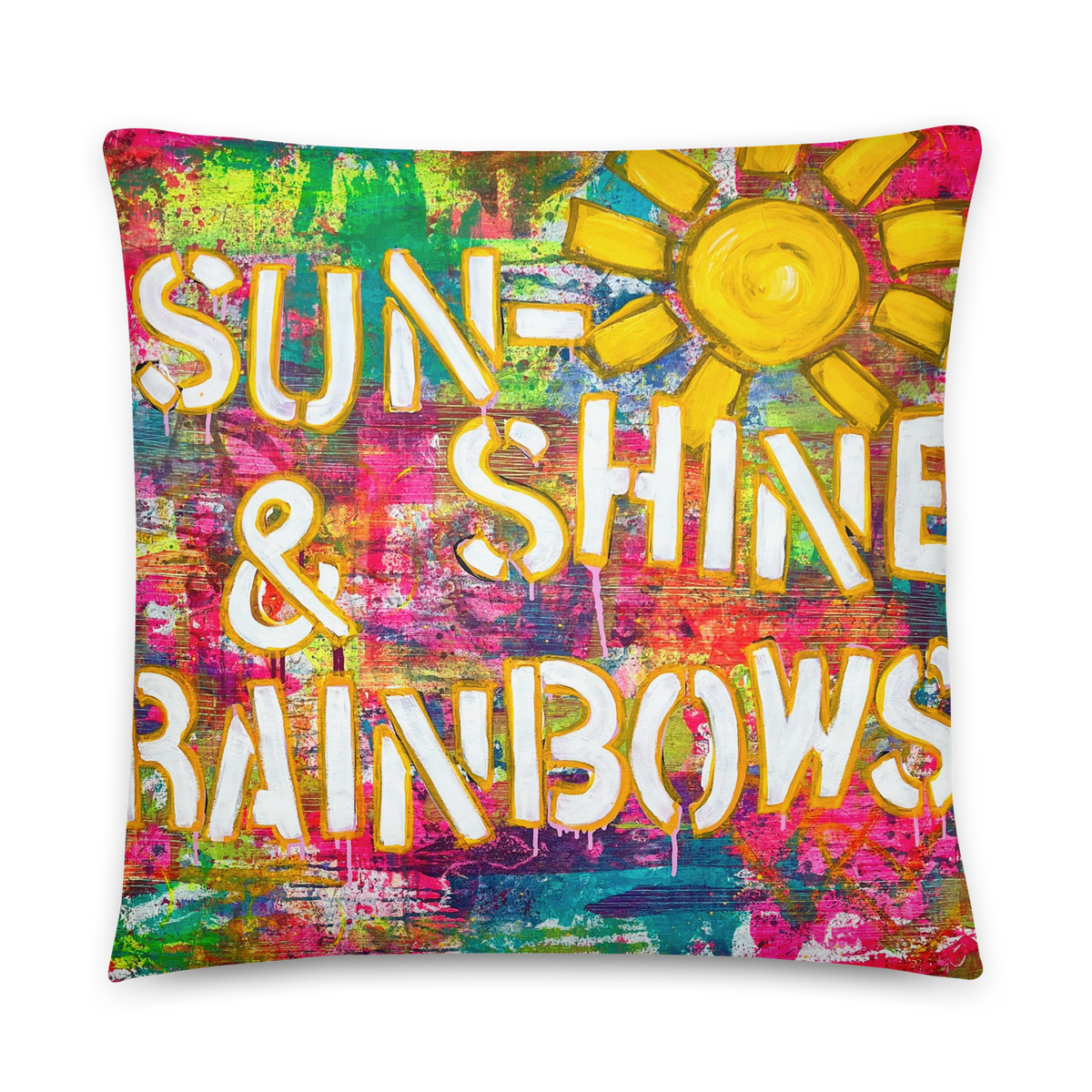 Sunshine & Rainbows Basic Pillow