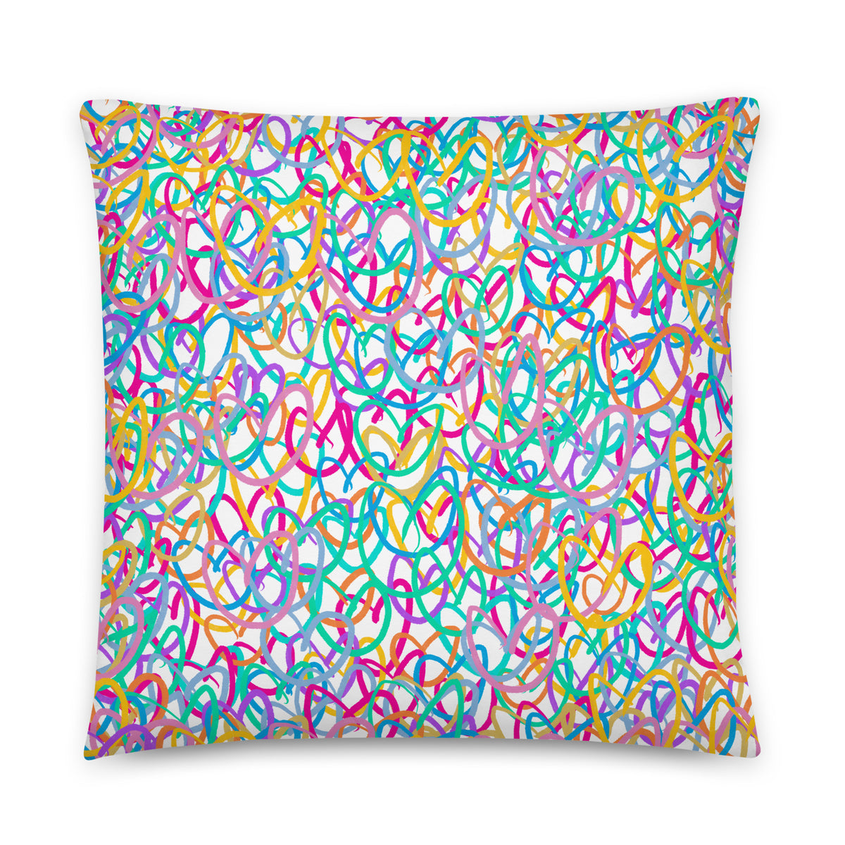 Squiggle Heart Basic Pillow
