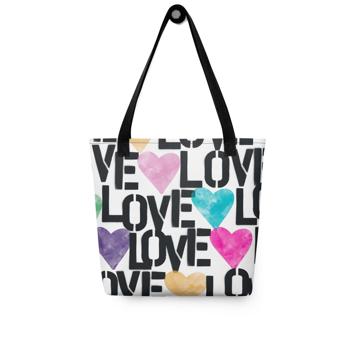 STENCIL LOVE Tote bag, Boho Bag, Shopping Bag, Book Bag
