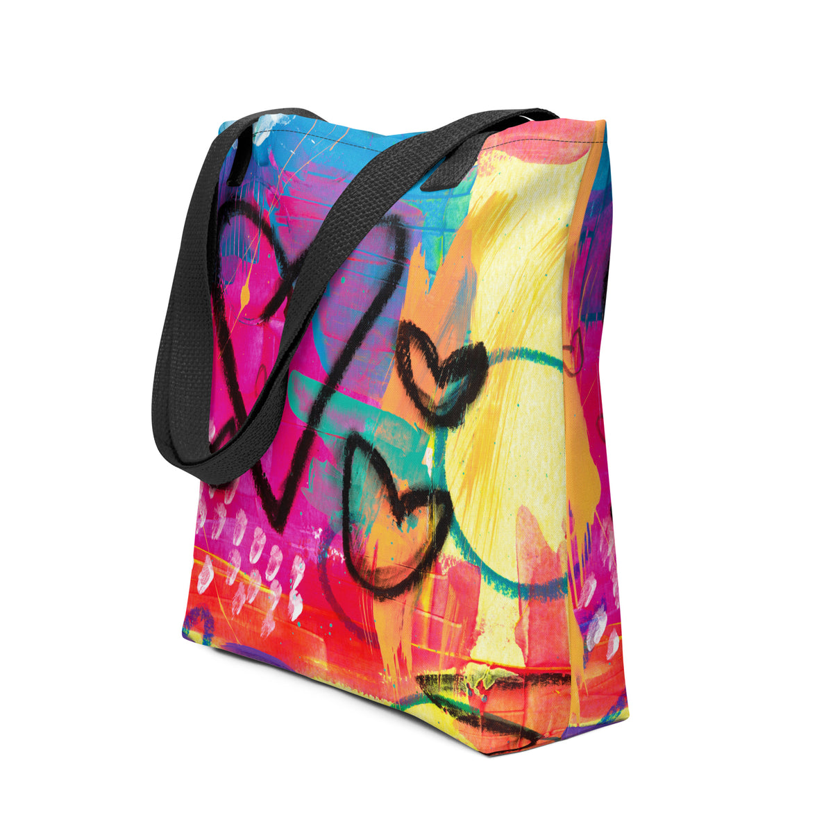 Neon Heart Tote bag