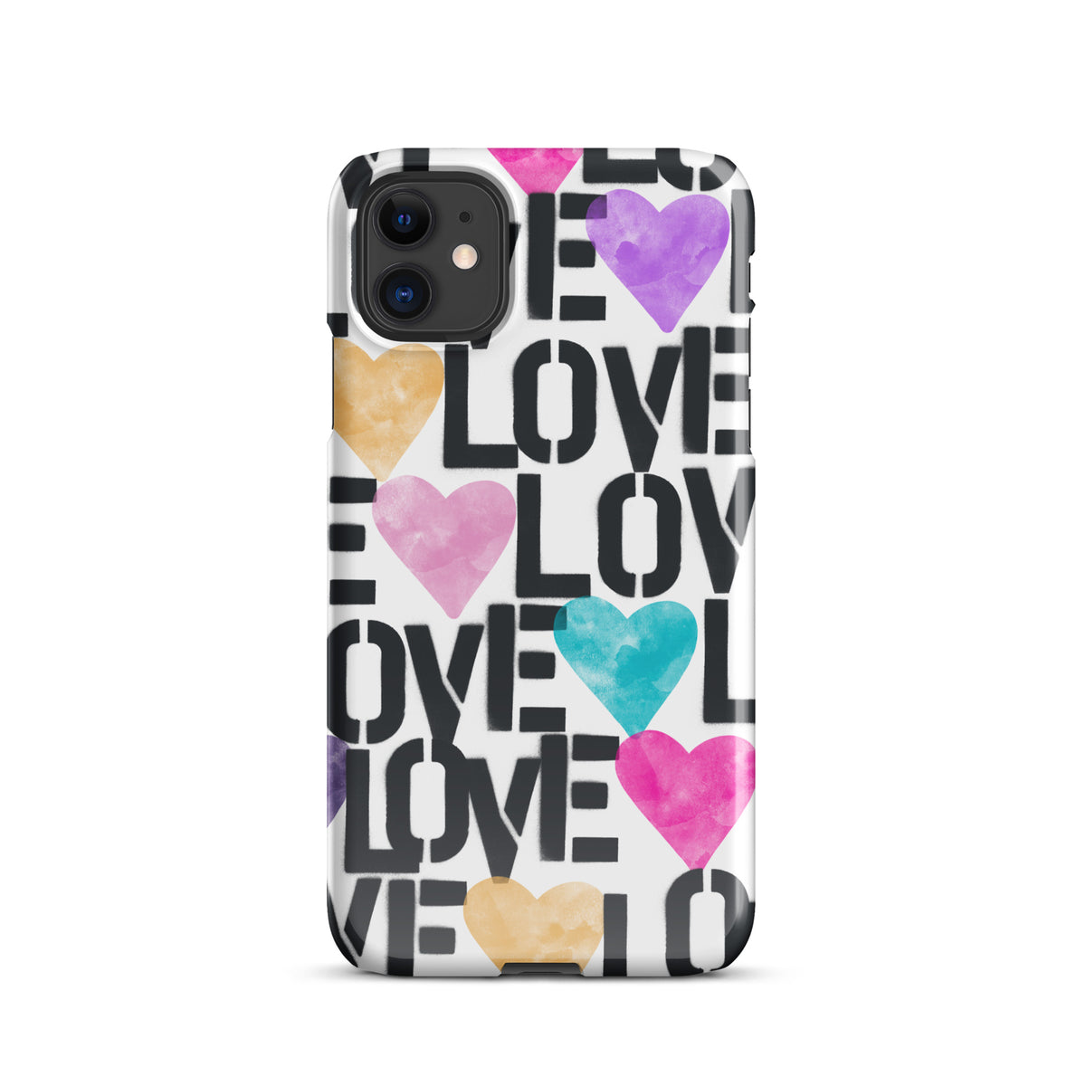 Stencil Love Snap case for iPhone®
