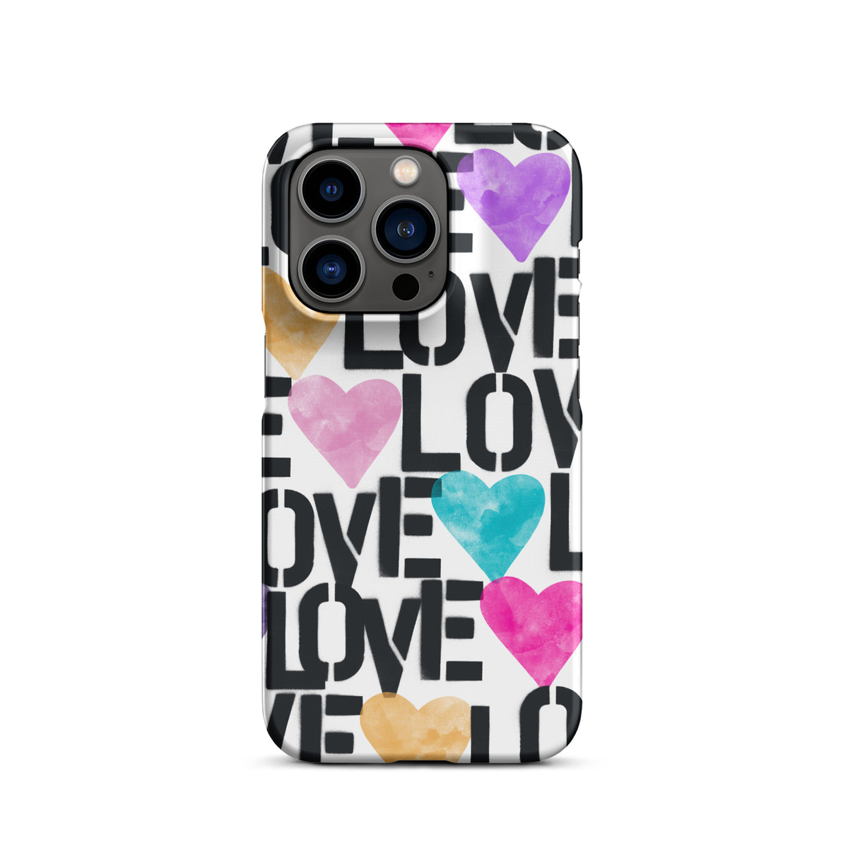 Stencil Love Snap case for iPhone®