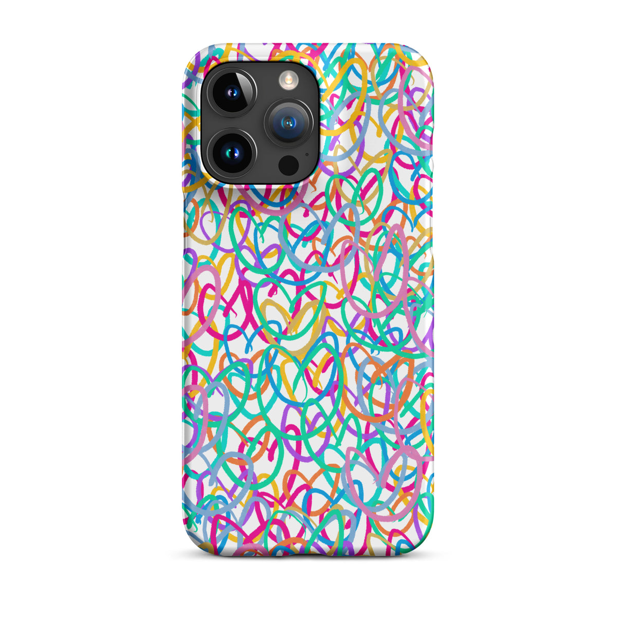 Squiggle Hearts Snap case for iPhone®