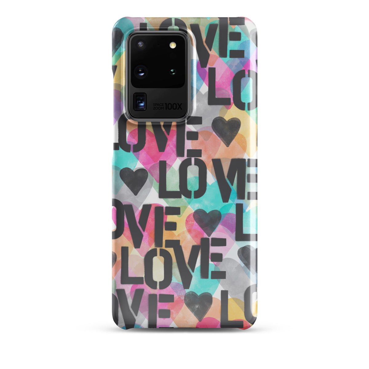 Grey Stencil Love Snap case for Samsung®