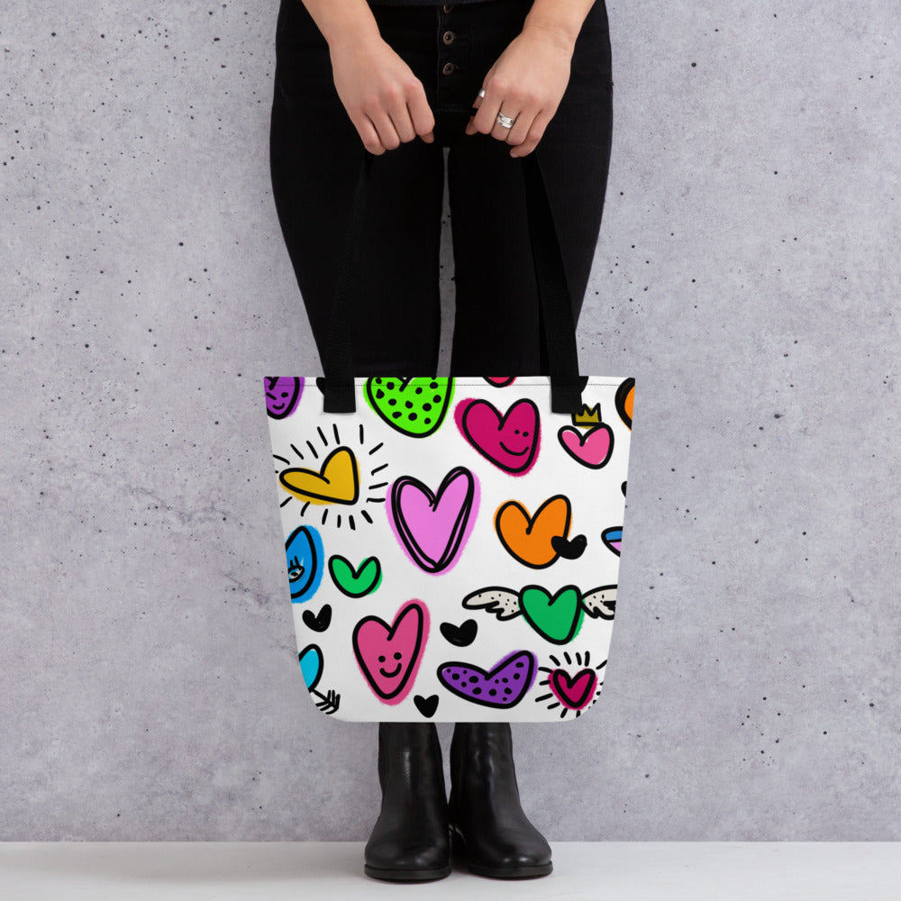 Cute Hearts Tote bag