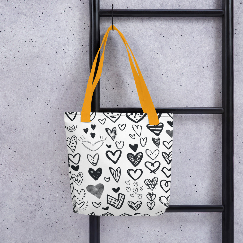 PENCIL HEARTS Tote bag, Shopping Bag, Beach Bag, Gym Bag