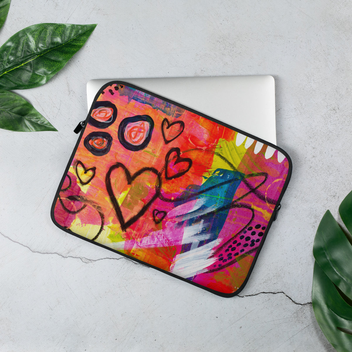 Red Hearts Laptop Sleeve