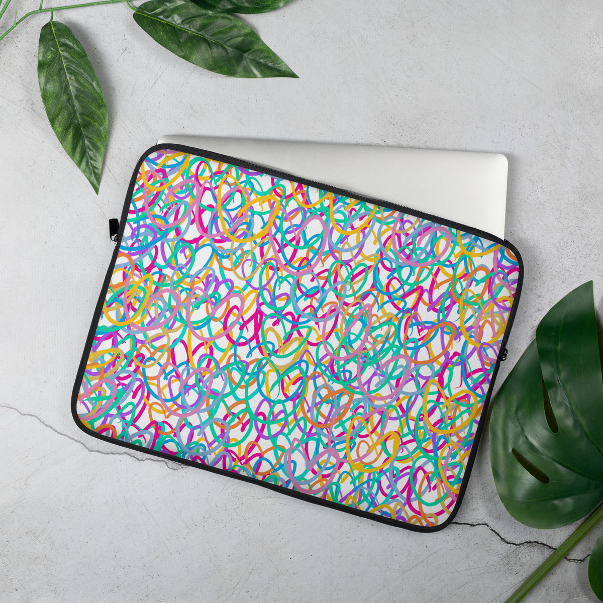Squiggle Hearts Laptop Sleeve